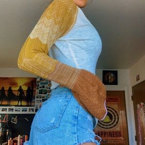 Bell Sleeve Crotchet Free People Top